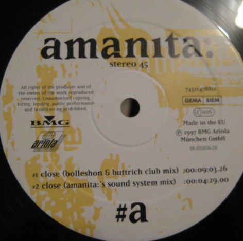 Amanita: - Close | BMG Ariola München GmbH (74321 478811) - 2 Amanita: - Close | BMG Ariola München GmbH (74321 478811) - 2