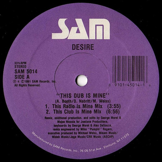 Desire - This Dub Is Mine | Sam Records (SAM 5014) - 2