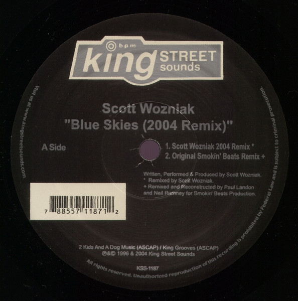 Scott Wozniak - Blue Skies (2004 Remix) | BPM King Street Sounds (KSS 1187)