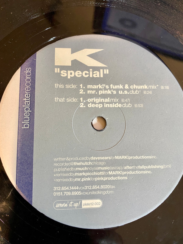 K - Special | Blueplate Records (PLATE12-002) - main K - Special | Blueplate Records (PLATE12-002) - main