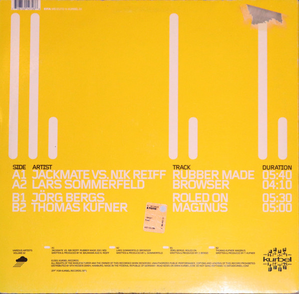 Various - Various Artists Volume 02 | Kurbel (KURBEL022) - 2 Various - Various Artists Volume 02 | Kurbel (KURBEL022) - 2