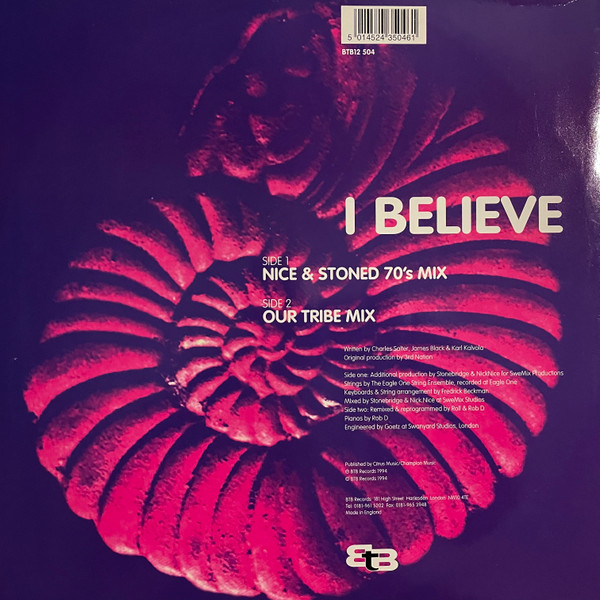 3rd Nation - I Believe | BTB Records (BTB 12.504) - 2