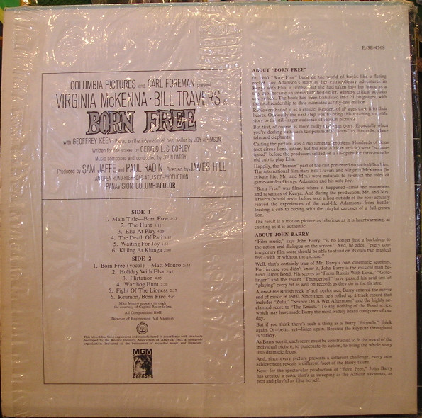 Born Free (Original Sound Track Recording)