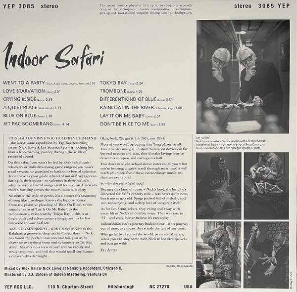 Nick Lowe - Indoor Safari (Bamboo Vinyl) | Yep Roc Records (YEP 3085) - 2 Nick Lowe - Indoor Safari (Bamboo Vinyl) | Yep Roc Records (YEP 3085) - 2