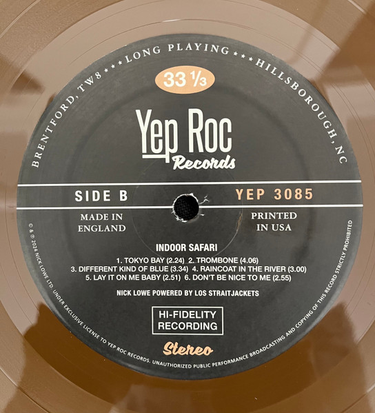 Nick Lowe - Indoor Safari (Bamboo Vinyl) | Yep Roc Records (YEP 3085) - 4 Nick Lowe - Indoor Safari (Bamboo Vinyl) | Yep Roc Records (YEP 3085) - 4