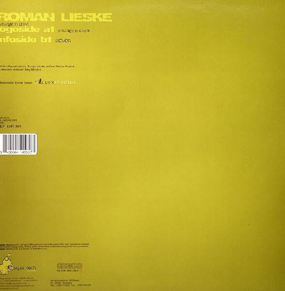 Roman Lieske - Massage In China | Exquisi-Tech Records (EHR 004) - 2