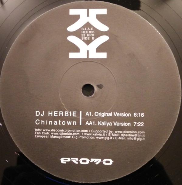 DJ Herbie - Chinatown | 4/4 Records (REC 005) - main