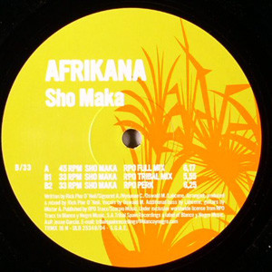 Afrikana - Sho Maka | Tribal Spain Recordings (N-TRMX 16)