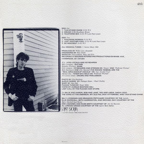 Willie Loco Alexander - Taxi-Stand Diane | New Rose Records (NEW 39) - 2 Willie Loco Alexander - Taxi-Stand Diane | New Rose Records (NEW 39) - 2