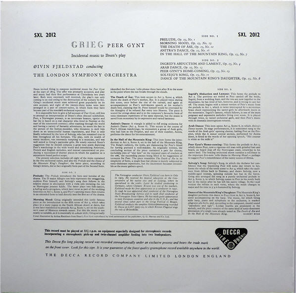 Incidental Music To Ibsen's Play