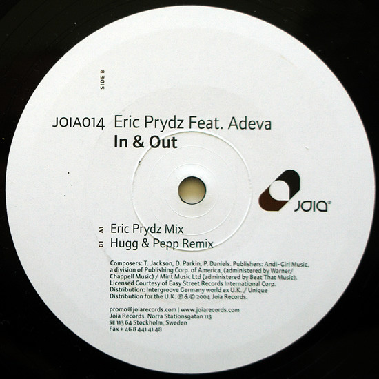 Eric Prydz Feat. Adeva - In & Out | Joia Records (JOIA014) - 3 Eric Prydz Feat. Adeva - In & Out | Joia Records (JOIA014) - 3