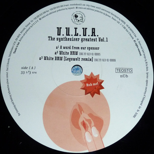 V.U.L.V.A. - The Synthesizer Greatest Vol. 1 | Ural 13 Records (U13006) - 3 V.U.L.V.A. - The Synthesizer Greatest Vol. 1 | Ural 13 Records (U13006) - 3