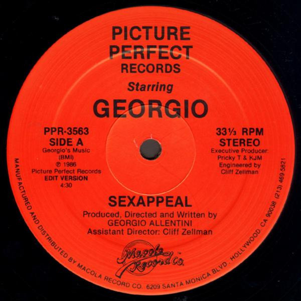 Georgio - Sexappeal | Picture Perfect Records (PPR-3563) - 3