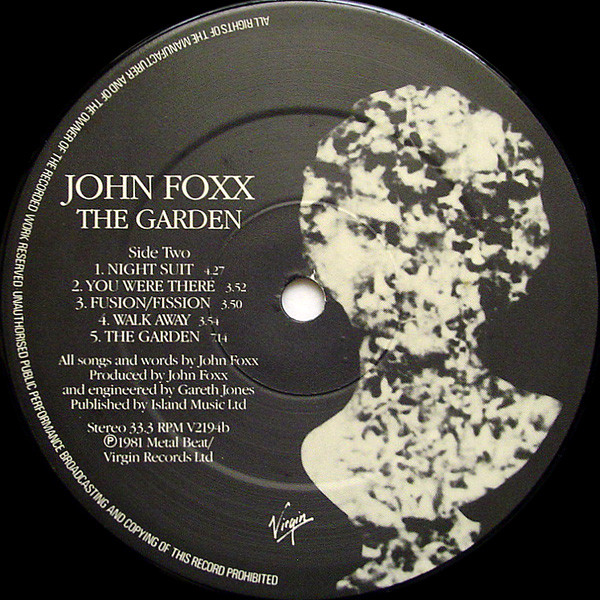 John Foxx - The Garden - Vinilo | Virgin (V 2194) - 4