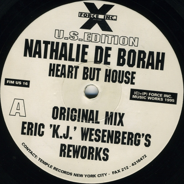 Nathalie De Borah - Heart But House | Force Inc. Music Works U.S.Edition (FIM US 16)
