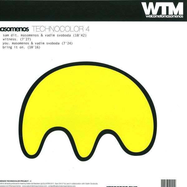 Masomenos - Technocolor 4 | Welcome To Masomenos (WTM028) - 2 Masomenos - Technocolor 4 | Welcome To Masomenos (WTM028) - 2