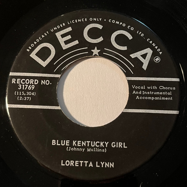 Loretta Lynn - Blue Kentucky Girl / Two Steps Forward | Decca (31769)