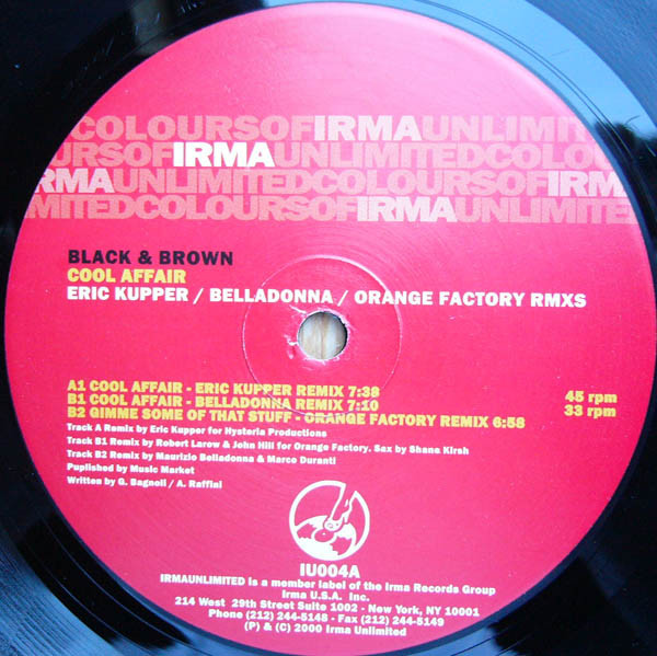 Black & Brown - Cool Affair | Irma Unlimited (IU004) - 2 Black & Brown - Cool Affair | Irma Unlimited (IU004) - 2