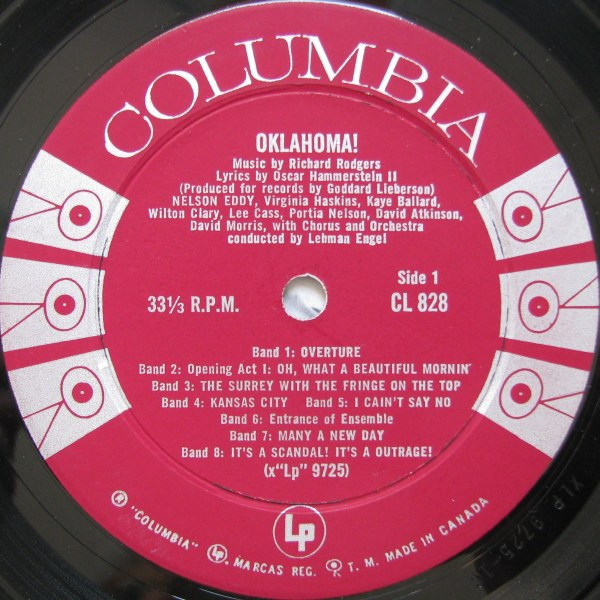 Nelson Eddy - Oklahoma! | Columbia (CL 828) - 3 Nelson Eddy - Oklahoma! | Columbia (CL 828) - 3