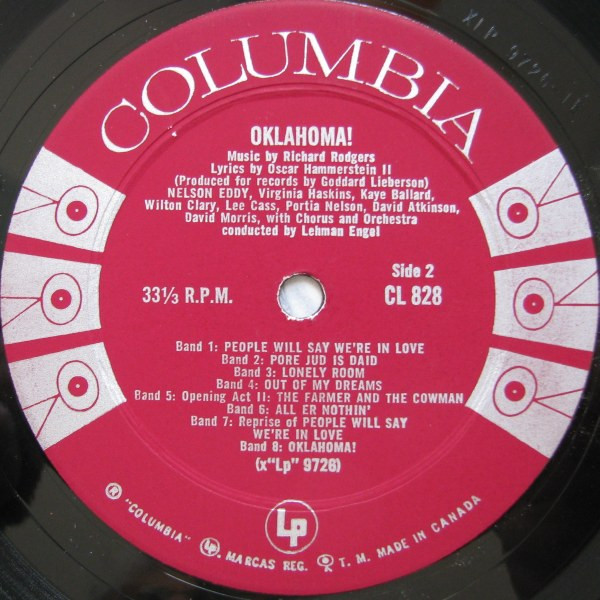 Nelson Eddy - Oklahoma! | Columbia (CL 828) - 4 Nelson Eddy - Oklahoma! | Columbia (CL 828) - 4