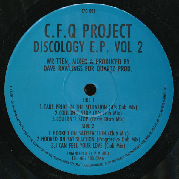 C.F.Q Project - Discology E.P. Vol 2 | Burning Records (CFQ 001)