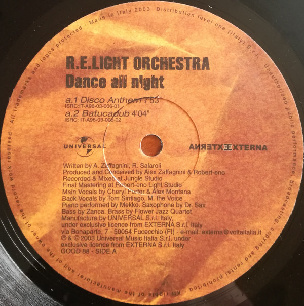 R.E.Light Orchestra - Dance All Night | Externa (GOOD 88) - 2 R.E.Light Orchestra - Dance All Night | Externa (GOOD 88) - 2