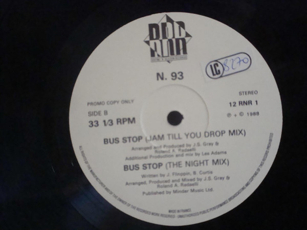 N. 93 - Bus Stop | Rhyme 'N' Reason Records (12 RNR 1) - main N. 93 - Bus Stop | Rhyme 'N' Reason Records (12 RNR 1) - main