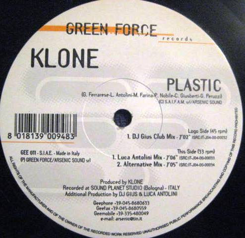 Klone - Plastic | Green Force (GEE 011) - main Klone - Plastic | Green Force (GEE 011) - main