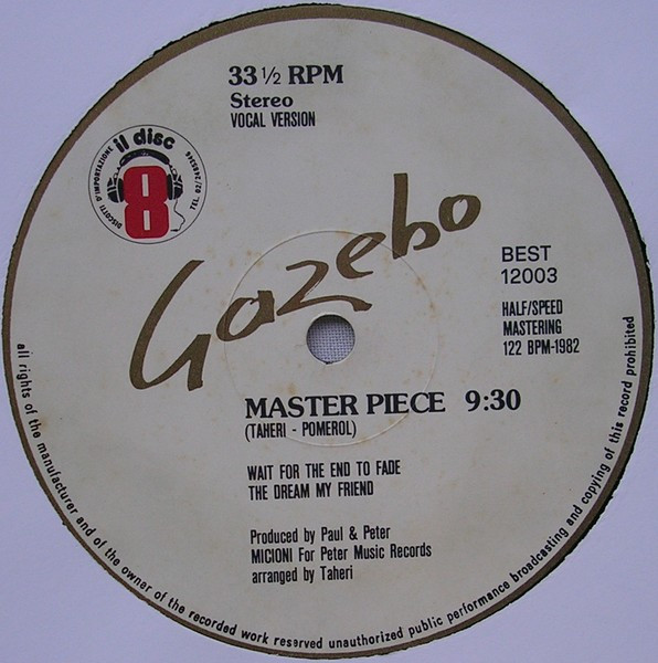 Gazebo - Master Piece | Best Record (BEST 12003) - 2