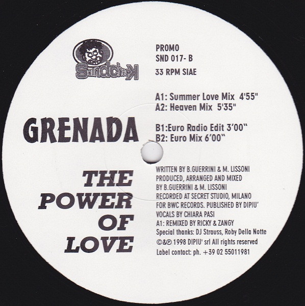 Grenada - The Power Of Love | Soundcheck (SND 017)