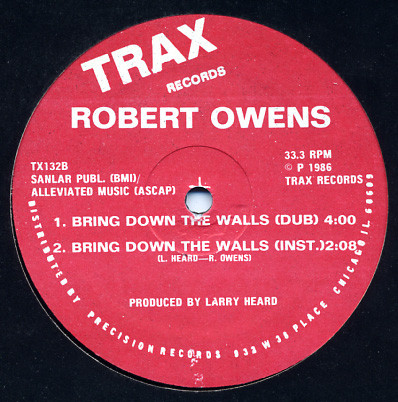 Robert Owens - Bring Down The Walls | Trax Records (TX132) - 4