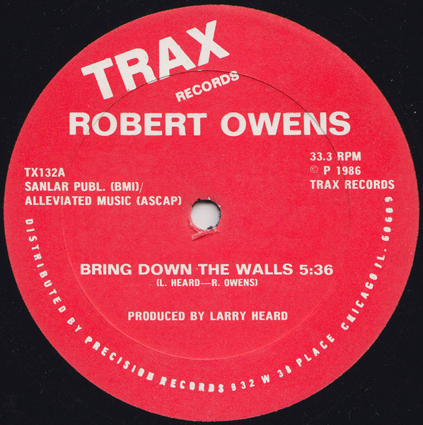 Robert Owens - Bring Down The Walls | Trax Records (TX132) - main