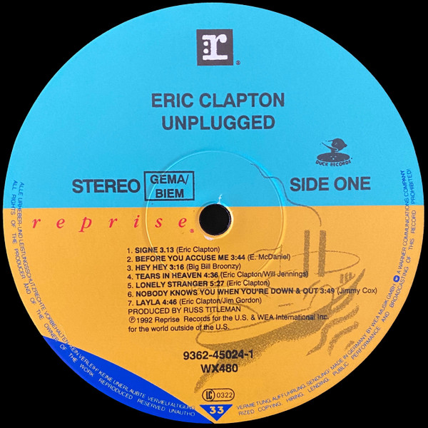Eric Clapton - Unplugged | Duck Records (9362-45024-1) - 4