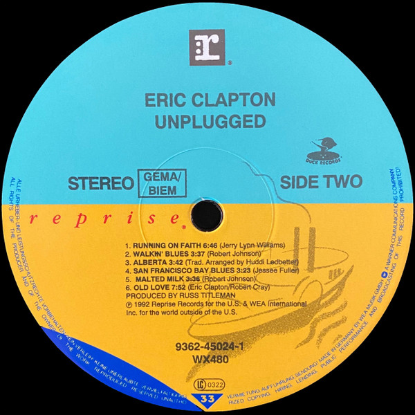 Eric Clapton - Unplugged | Duck Records (9362-45024-1) - 5