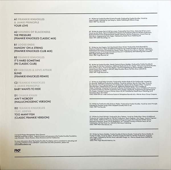 Frankie Knuckles - House Masters (Volume One) | Defected (HOMAS23LP1) - 4 Frankie Knuckles - House Masters (Volume One) | Defected (HOMAS23LP1) - 4