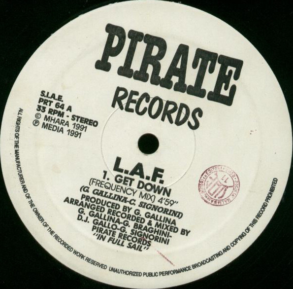 L.A.F. - Get Down | Pirate Records (PRT 64) - main