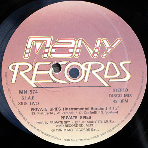 Private Spies - C'mon C'mon Baby | Many Records (MN 574) - 4 Private Spies - C'mon C'mon Baby | Many Records (MN 574) - 4