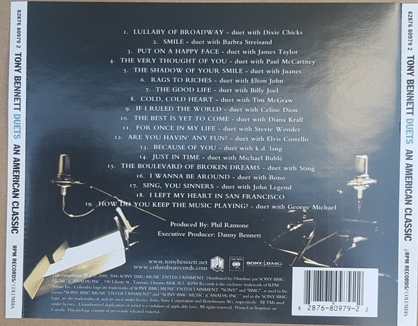 Tony Bennett - Duets: An American Classic | RPM Records (82876 80979 2) - 2 Tony Bennett - Duets: An American Classic | RPM Records (82876 80979 2) - 2