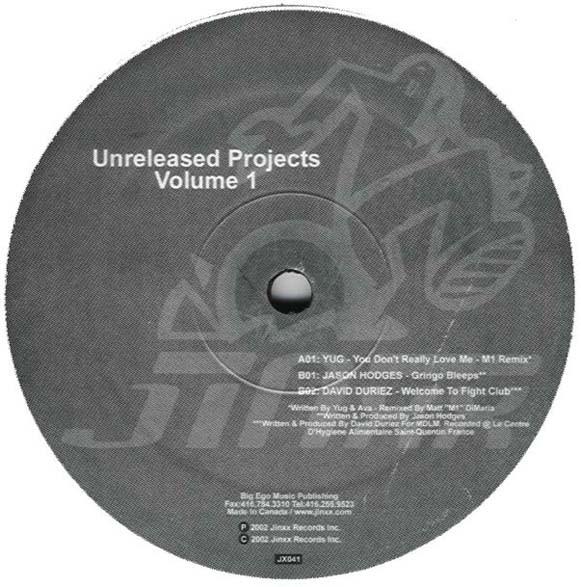 Various - Unreleased Projects Volume 1 | Jinxx Records (JX041)