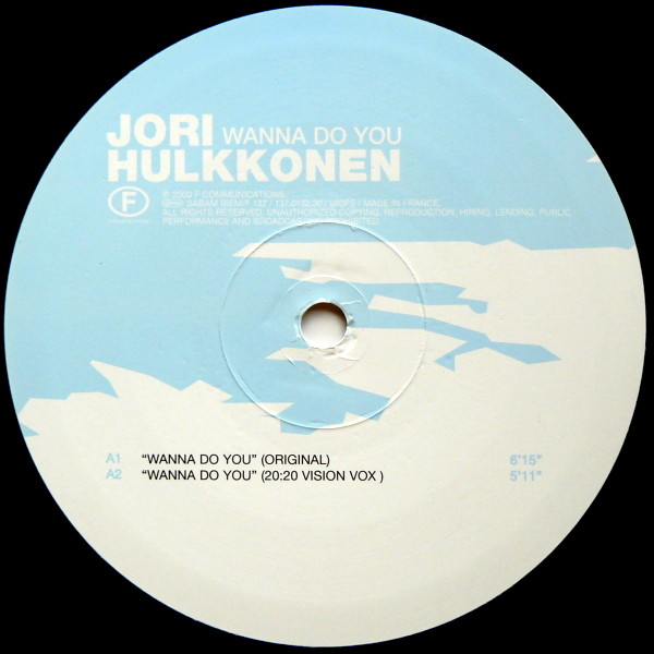 Jori Hulkkonen - Wanna Do You | F Communications (F 132) - 5 Jori Hulkkonen - Wanna Do You | F Communications (F 132) - 5