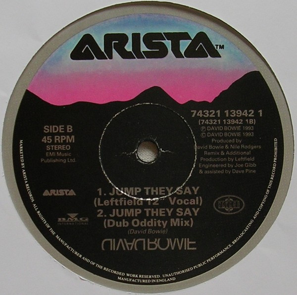 David Bowie - Jump They Say | Arista (74321 13942 1) - 4