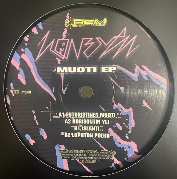 Konerytmi - Muoti EP | Rapid Eye Movement (REM004) - main