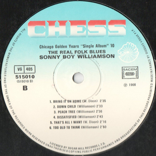 Sonny Boy Williamson - The Real Folk Blues | Chess (515010) - 4 Sonny Boy Williamson - The Real Folk Blues | Chess (515010) - 4