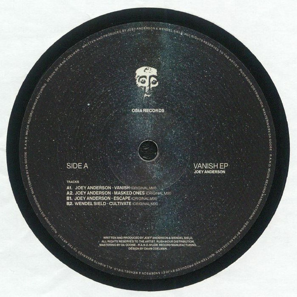 Joey Anderson / Wendel Sield - Vanish EP | Obia Records (OBIA005) - main