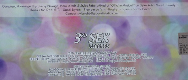 Speaker To Move - Take Me Or Leave Me | 3rd Sex Records (3RD2001) - 3