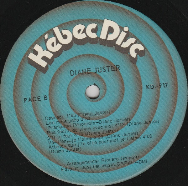 Diane Juster - Regarde En Moi | Kébec-Disc (KD-917) - 4
