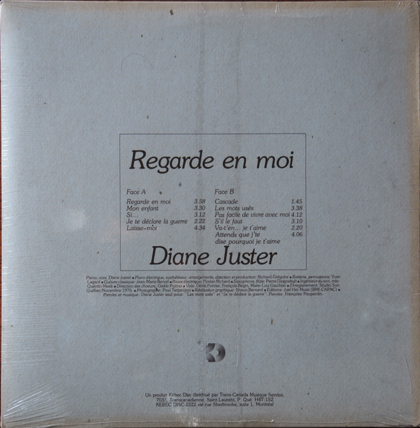Diane Juster - Regarde En Moi | Kébec-Disc (KD-917) - 2