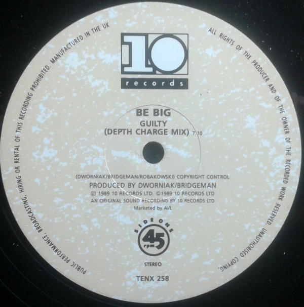 Be Big - Guilty | 10 Records (TENX 258) - 5