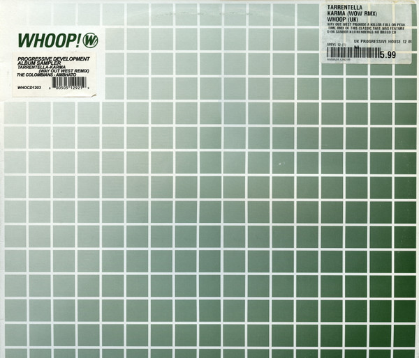 Tarrentella / The Colombians - Progressive Development Album Sampler | Whoop! Records (WHOCD1203) - main Tarrentella / The Colombians - Progressive Development Album Sampler | Whoop! Records (WHOCD1203) - main