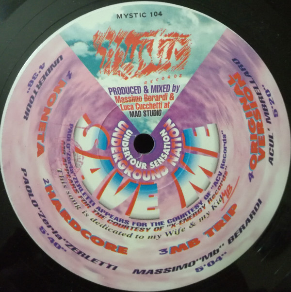 Underground Nation Undertour Sensation - Save Me | Mystic Records (MYSTIC 104) - 2 Underground Nation Undertour Sensation - Save Me | Mystic Records (MYSTIC 104) - 2